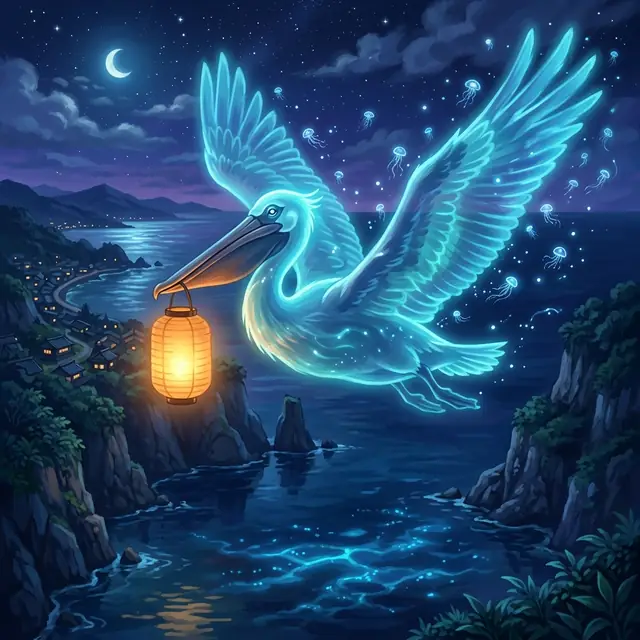 Barnaby the spectral pelican
